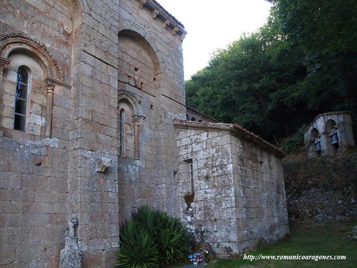 CABECERA SUR DE LA NAVE Y SACRISTÍA ADOSADA